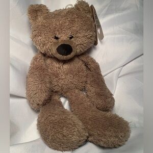 GANZ Brown Teddy Woolly Bear Plush Stuffed Animal 11” NWT Comforting Companion